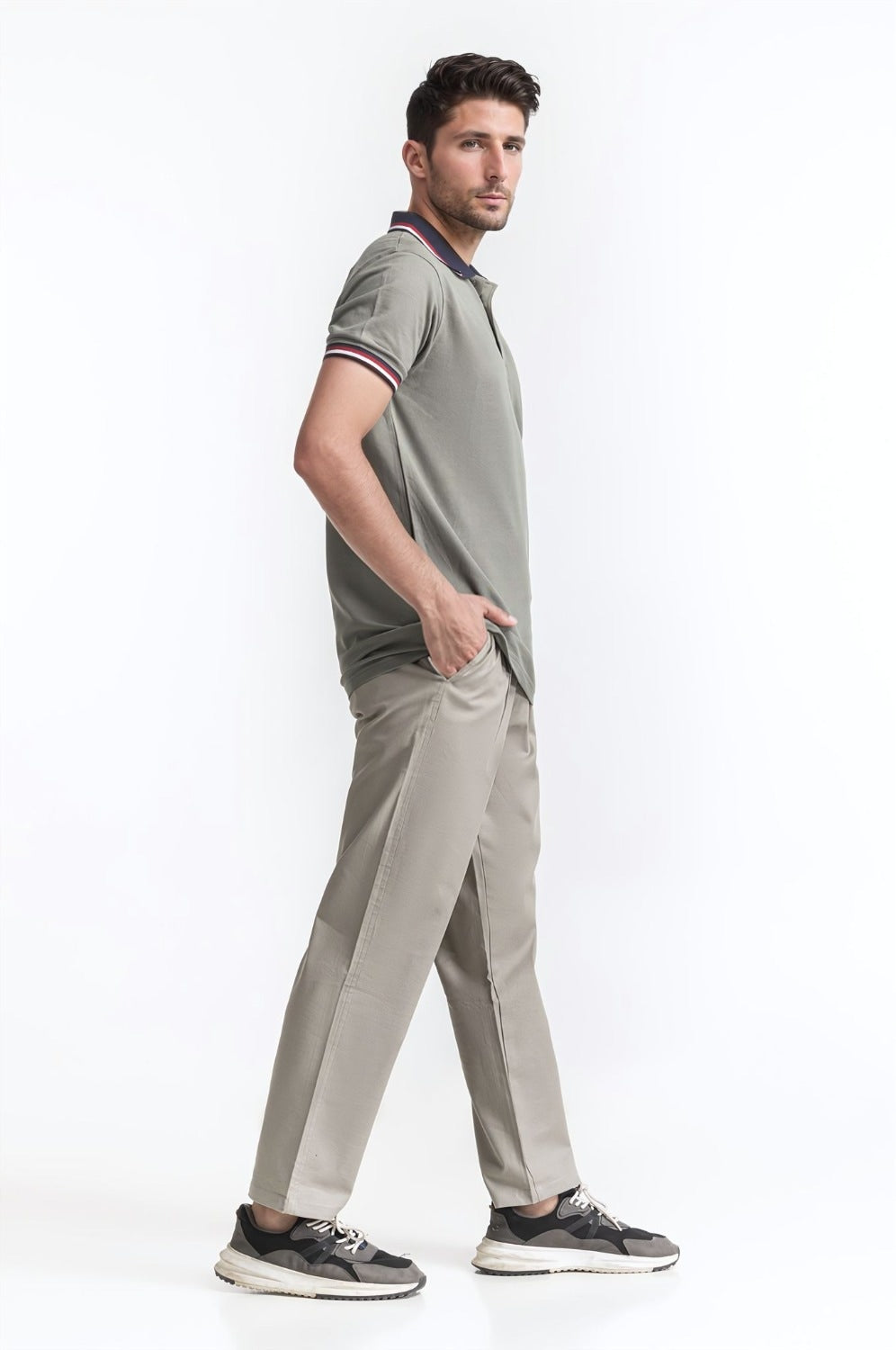 Polo Collar Shirt PS-FSHN24-219