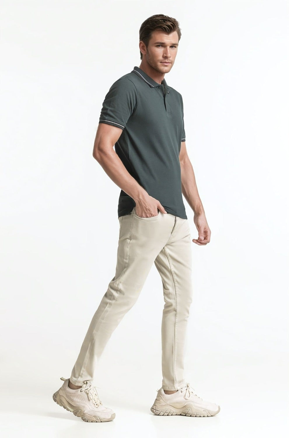 Polo Collar Shirt PS-FSHN24-227