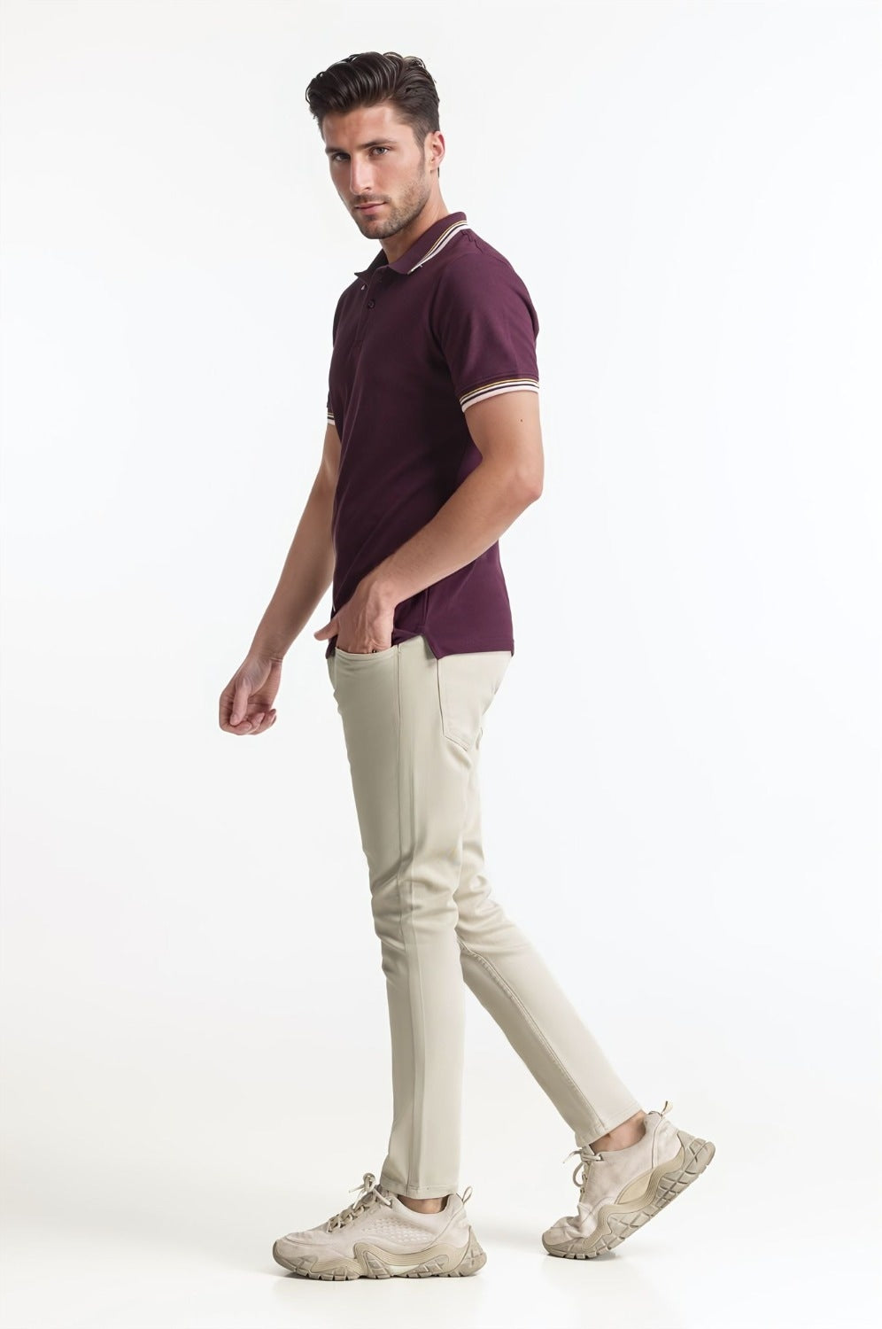 Polo Collar Shirt PS-FSHN24-229