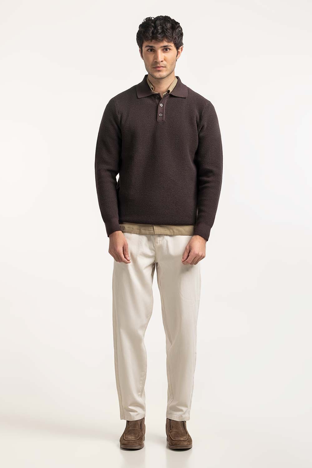 Polo Collar Sweater MN-SWT-WS24-098