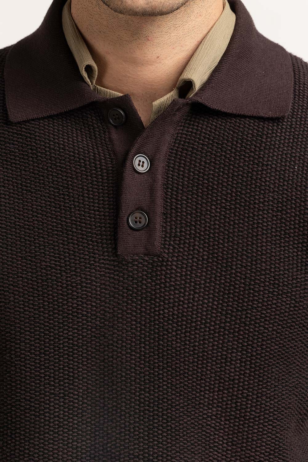 Polo Collar Sweater MN-SWT-WS24-098