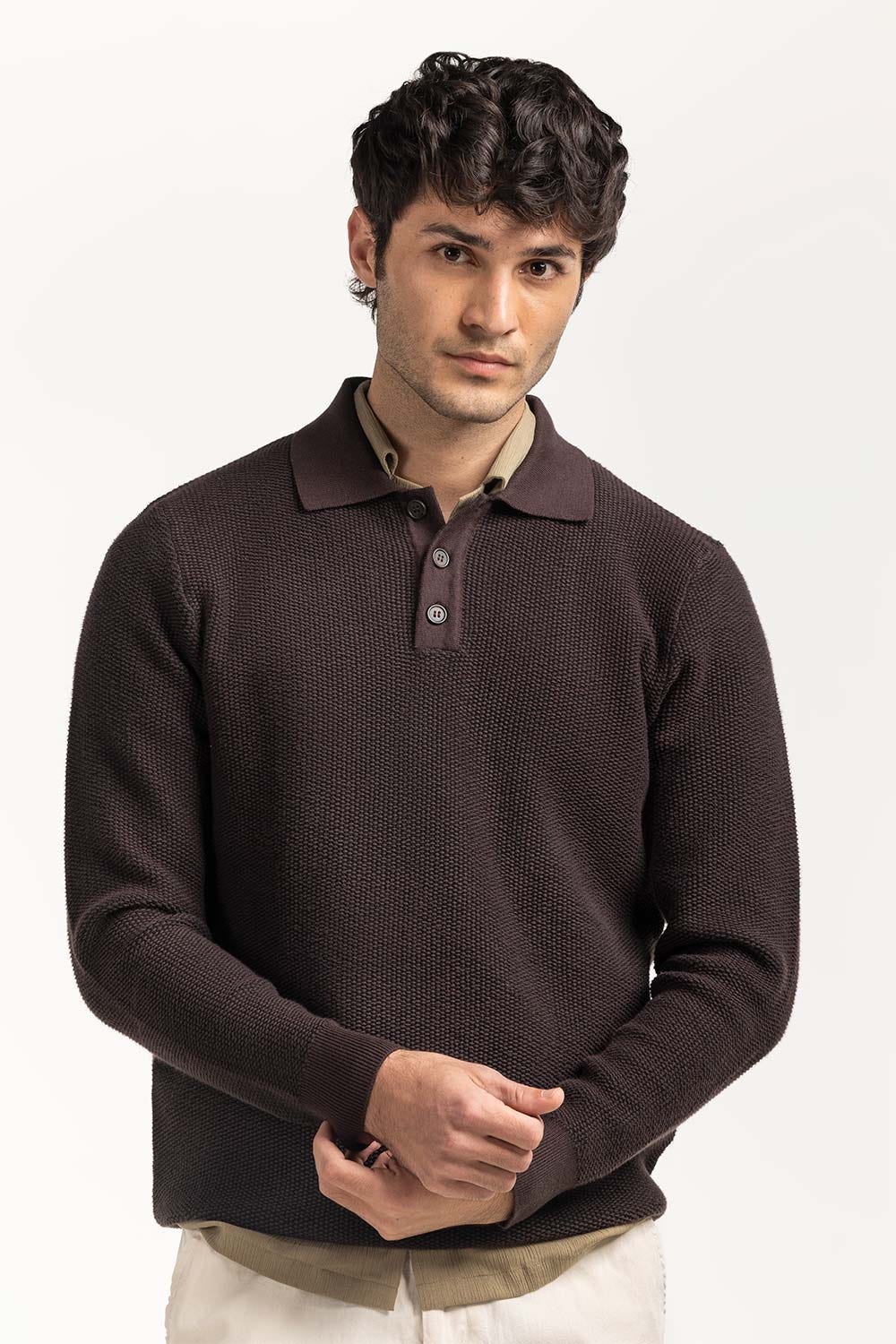 Polo Collar Sweater MN-SWT-WS24-098