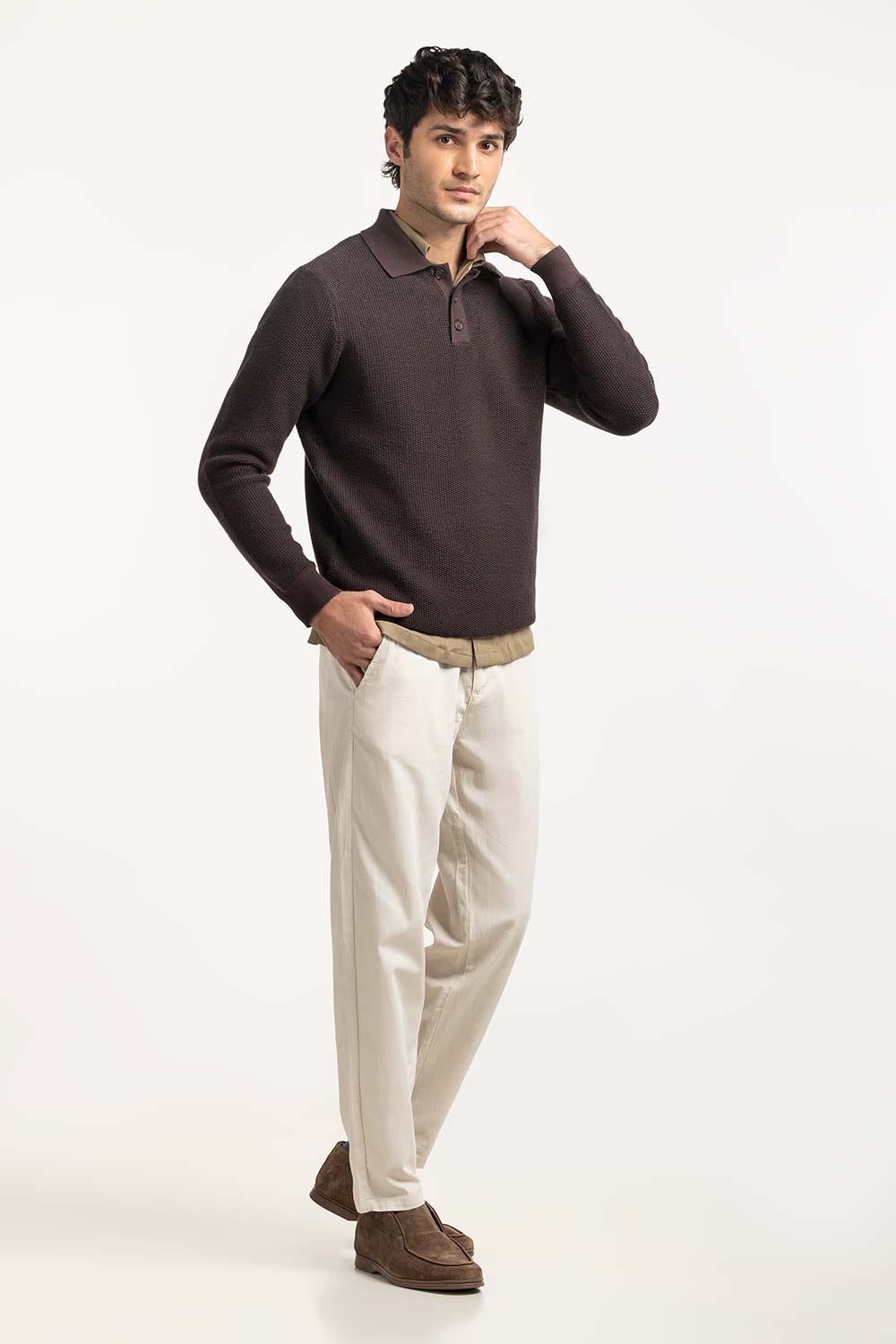 Polo Collar Sweater MN-SWT-WS24-098