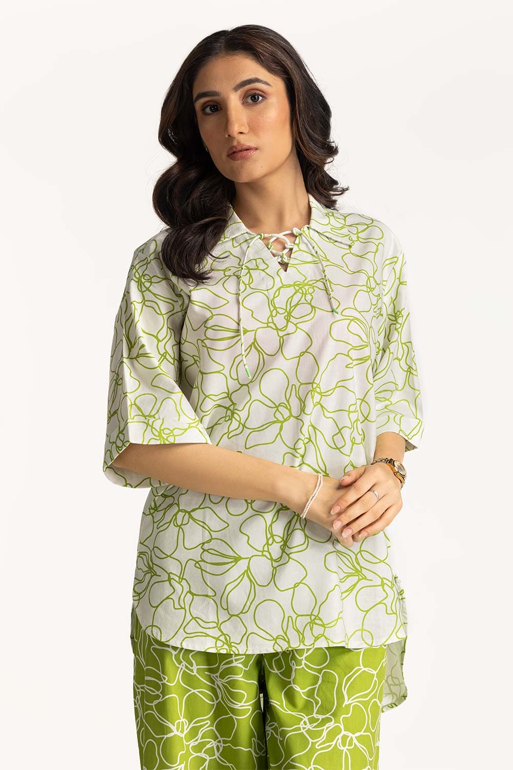 Printed Collar Shirt WM-CS-SS24-024