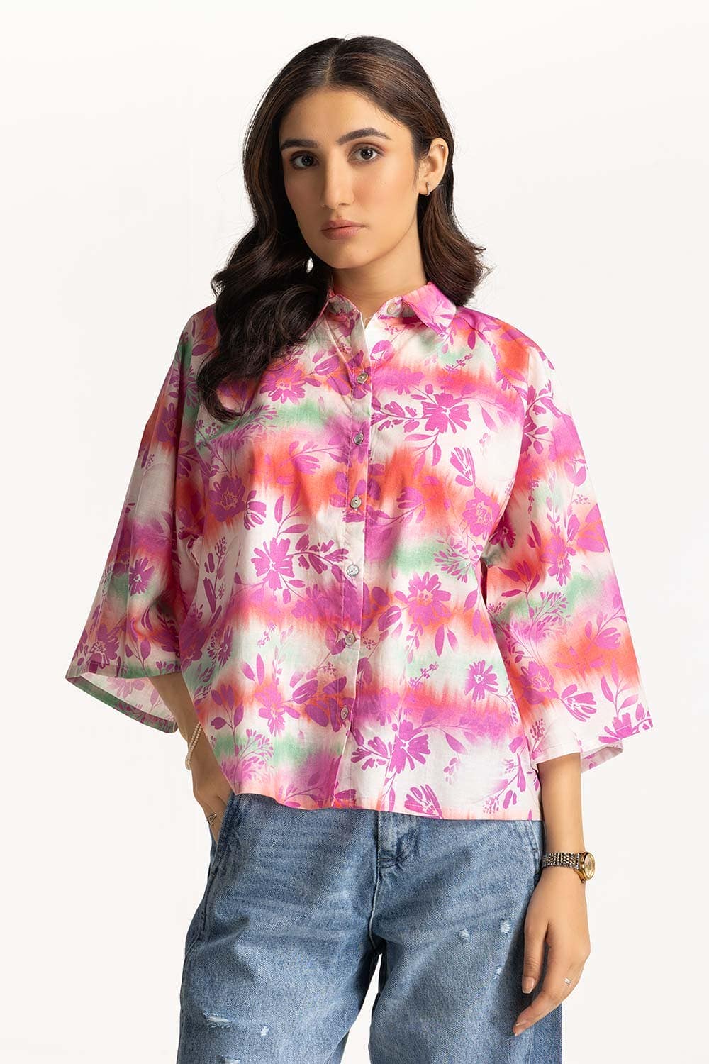 Printed Collar Shirt WM-CS-SS24-046