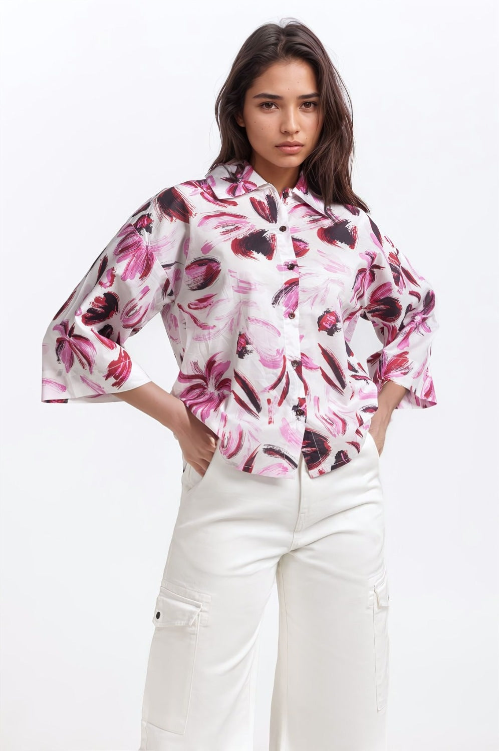 Printed Collar Shirt WM-CS-SS24-047