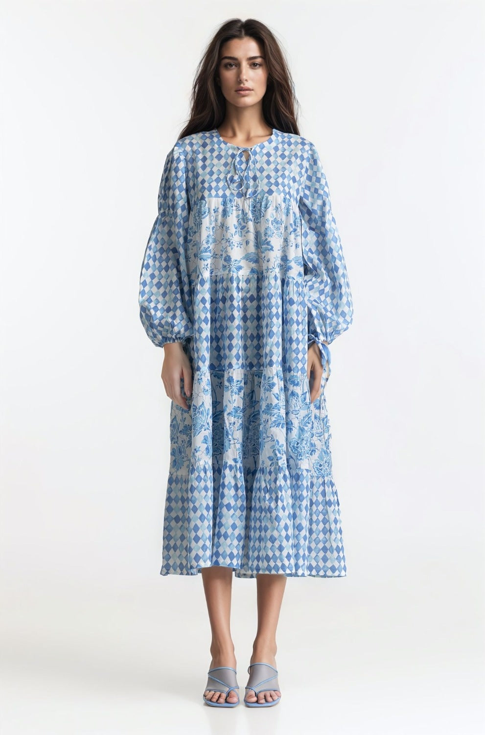 Printed Round Neck Dress WM-DRS-SS24-029