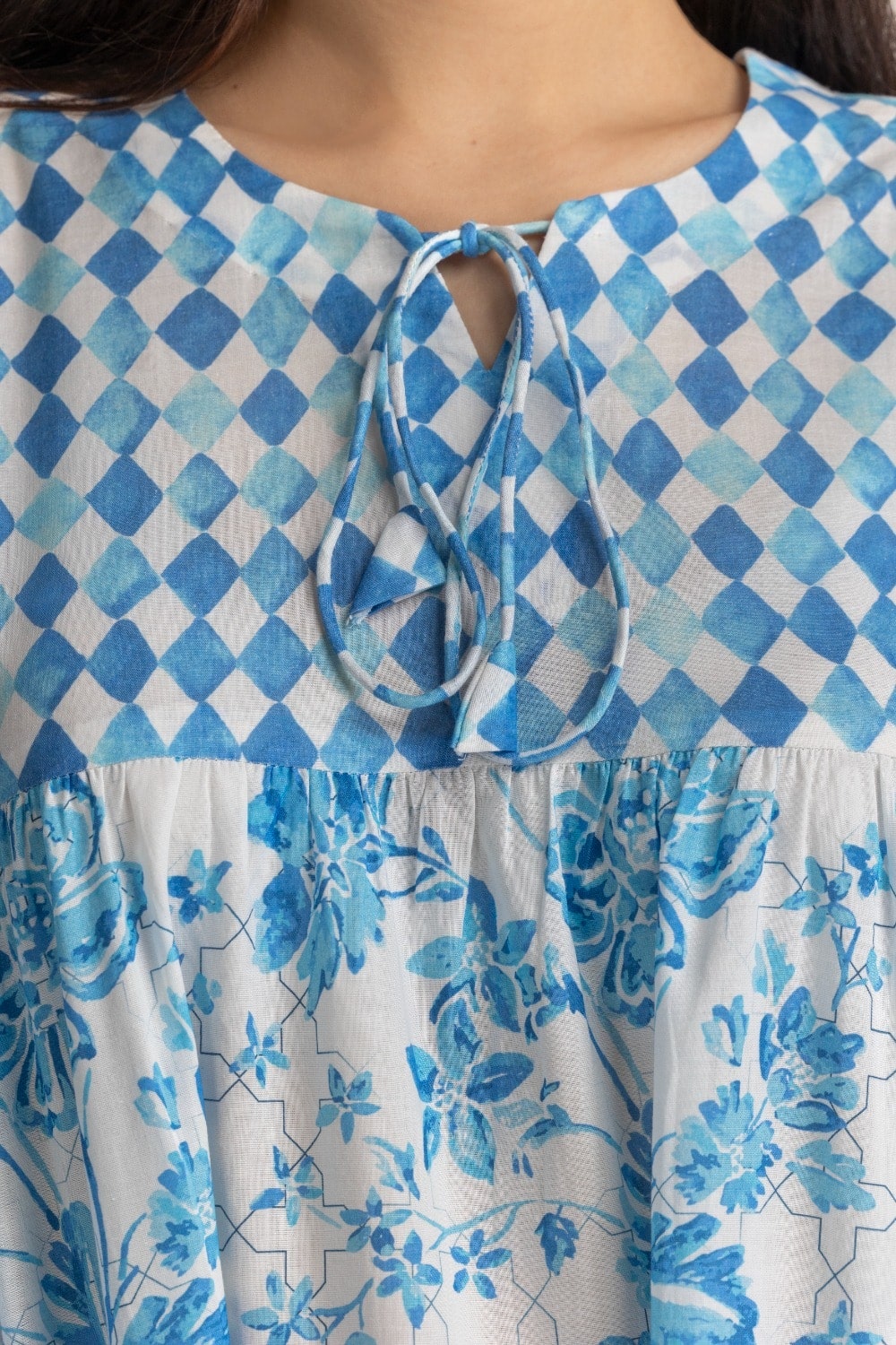 Printed Round Neck Dress WM-DRS-SS24-029