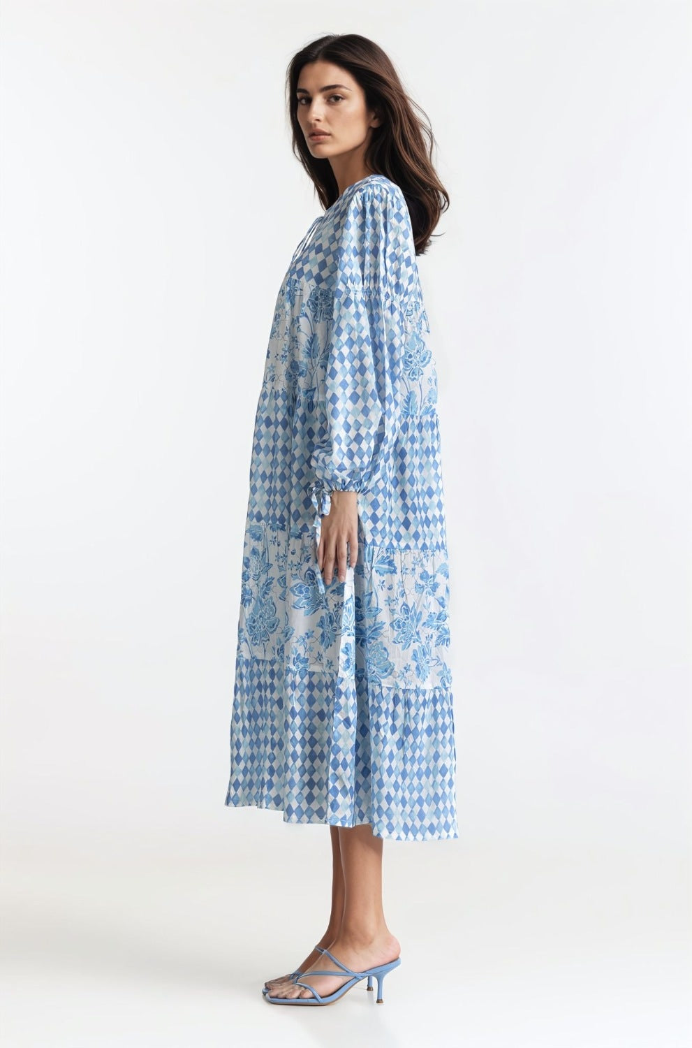 Printed Round Neck Dress WM-DRS-SS24-029