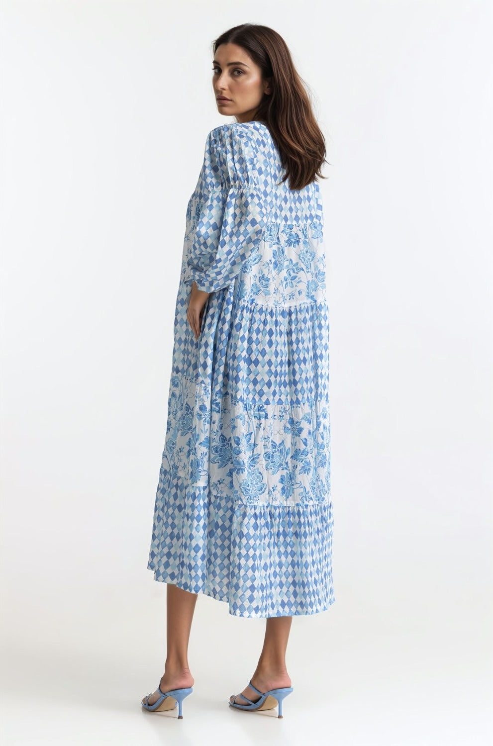 Printed Round Neck Dress WM-DRS-SS24-029
