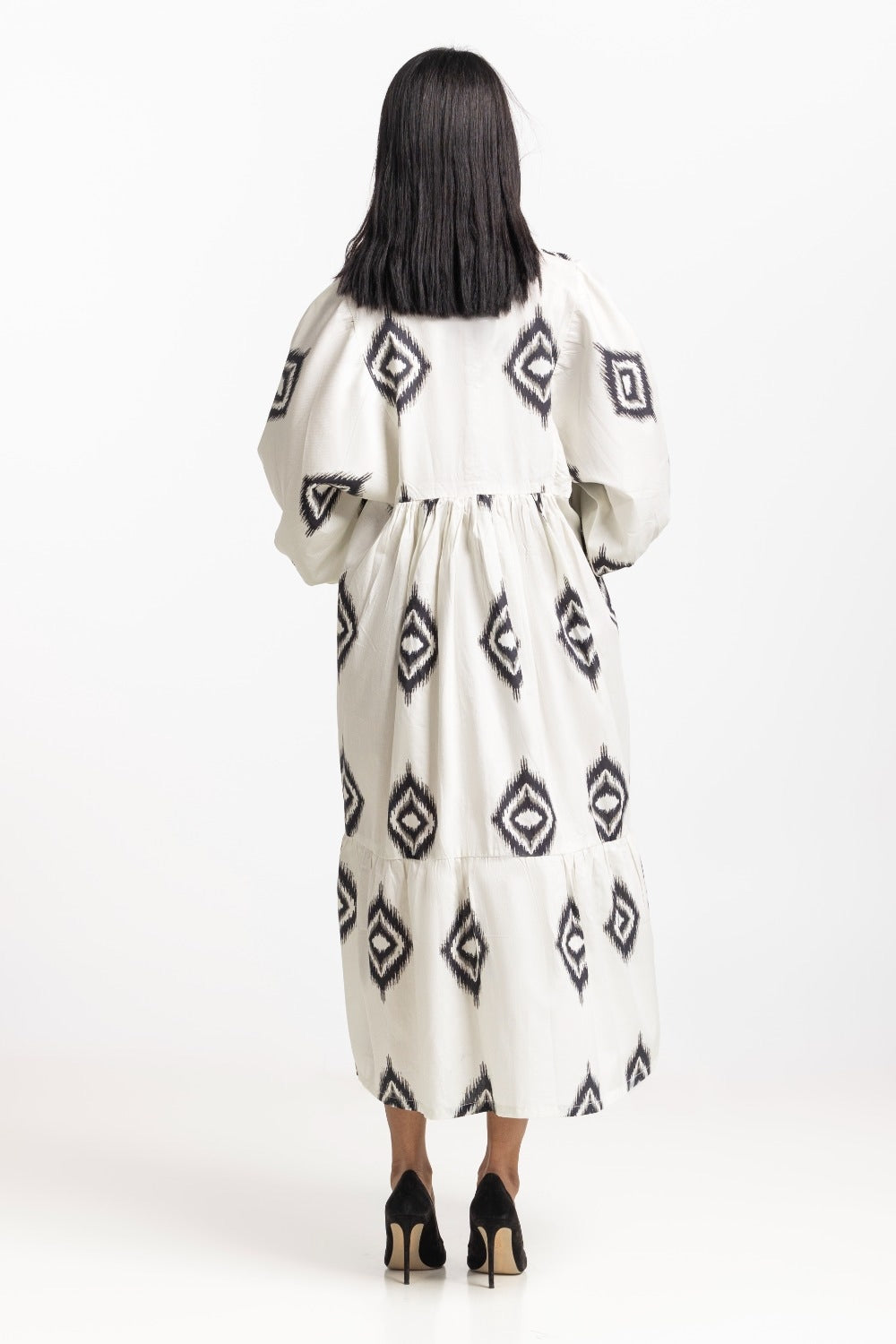 Printed V Neck Dress WM-DRS-SS24-022