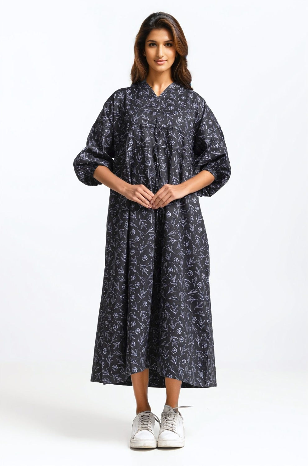 Printed V Neck Dress WM-DRS-SS24-023