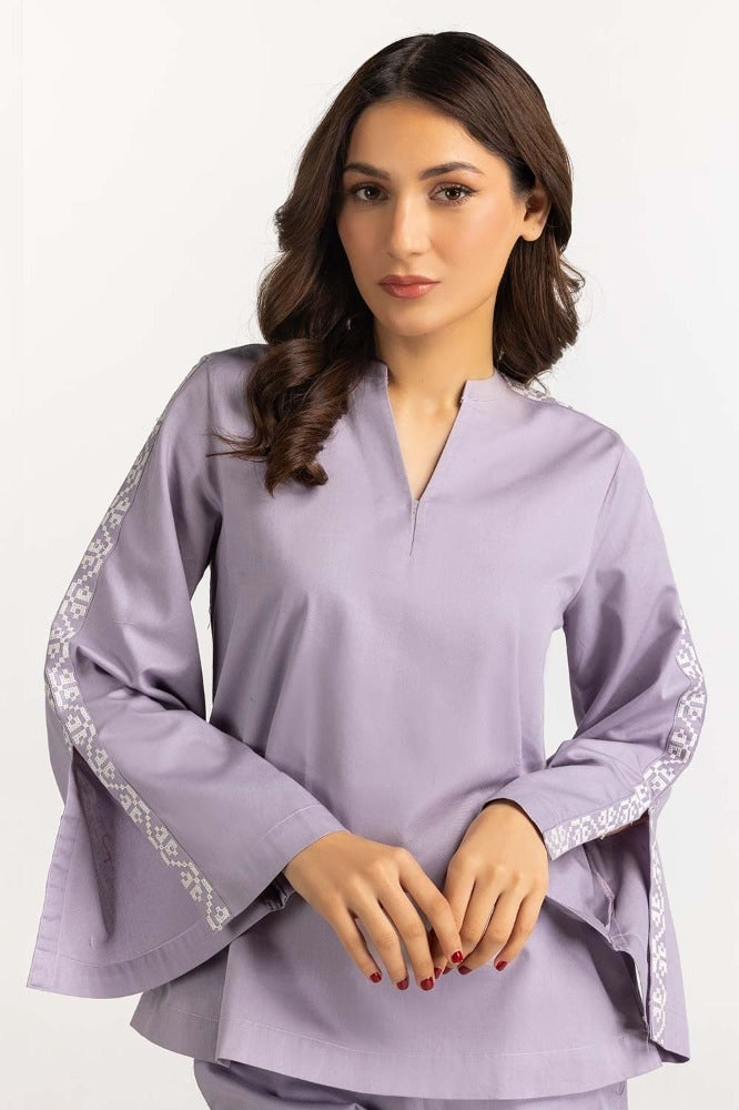 Purple Basic Blouse WM-BLS23-010