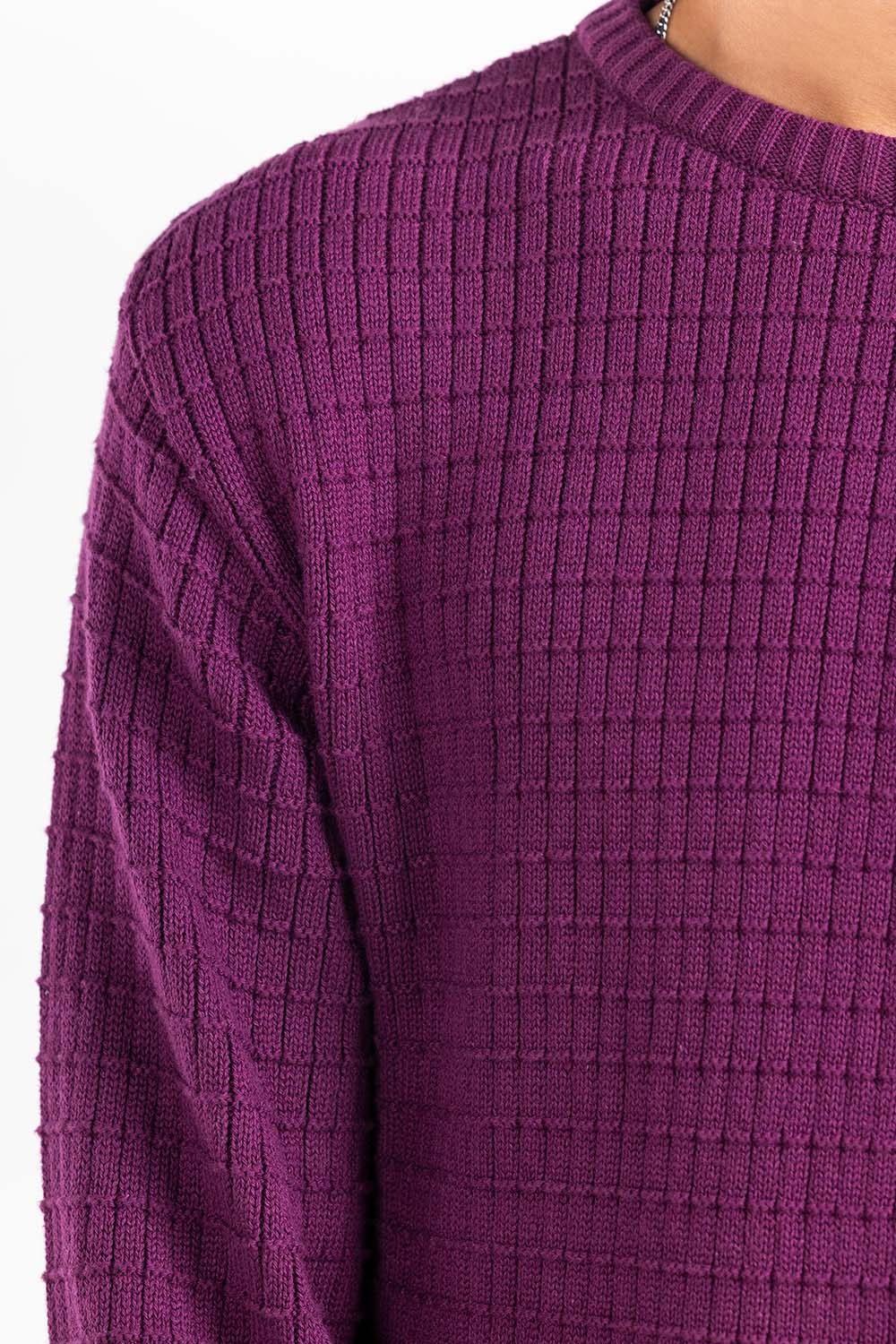 Purple Fashion Sweater FS-SWT-FD-357-01
