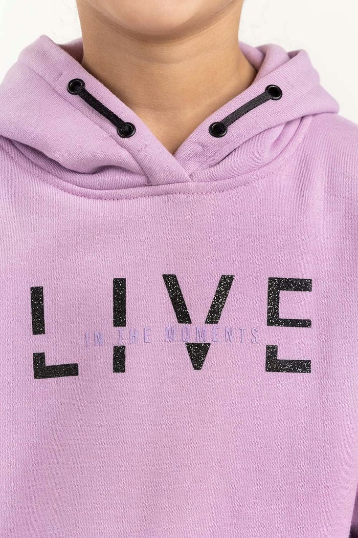 Junior Girl Purple Hoodie 224-412-048