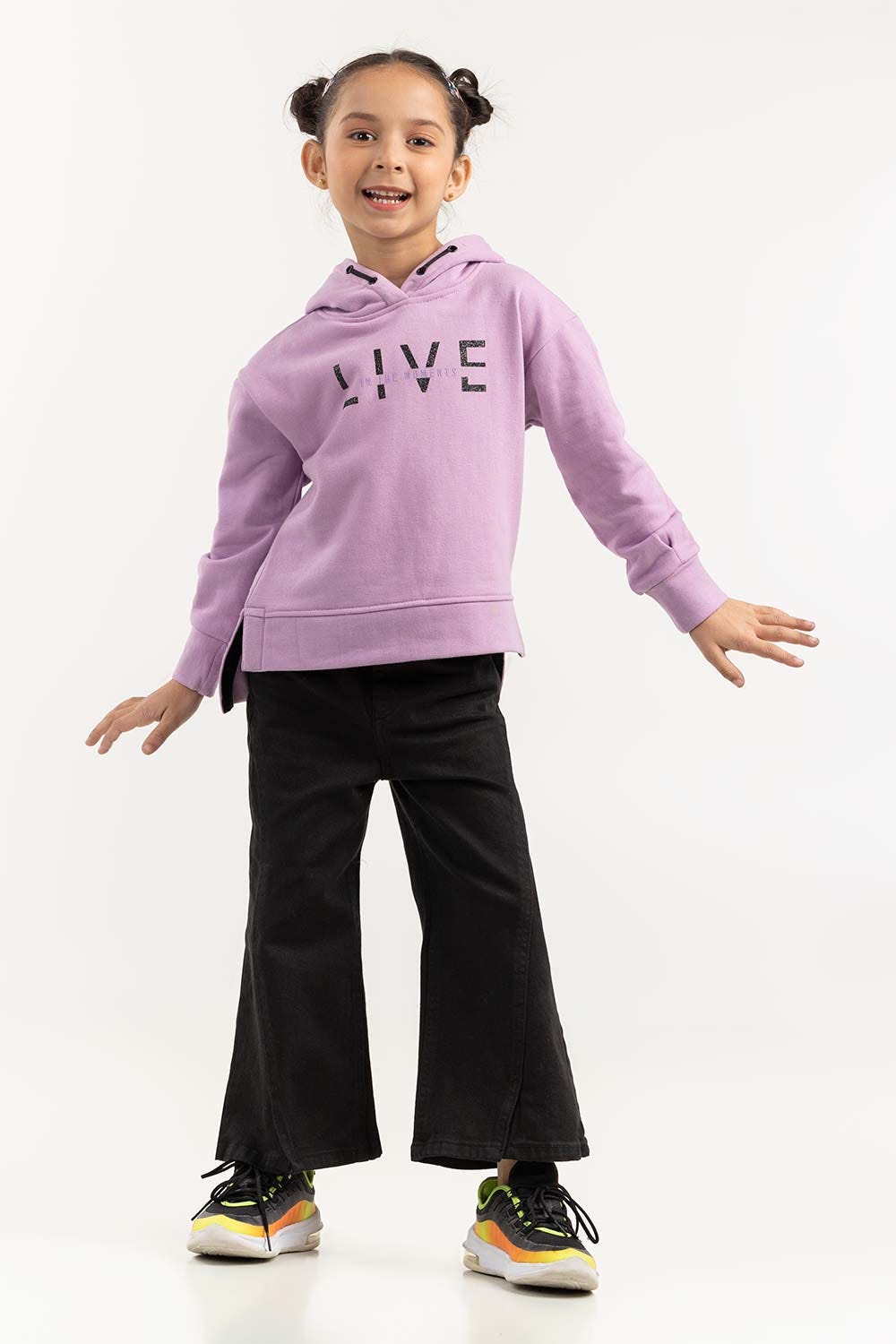 Toddler Girl Purple Hoodie 224-612-041