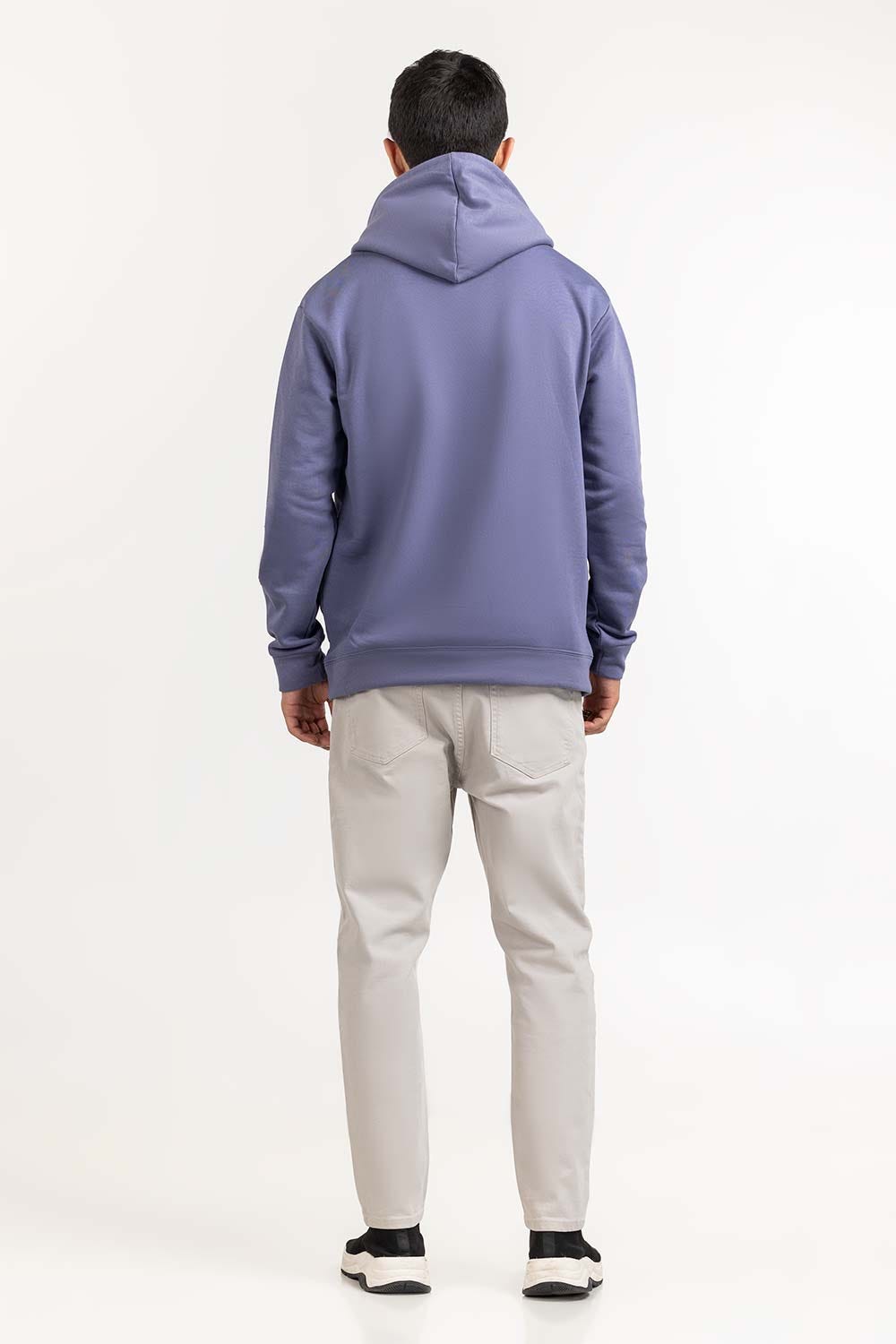 Purple Knit Regular Hoodie 224-112-011 B
