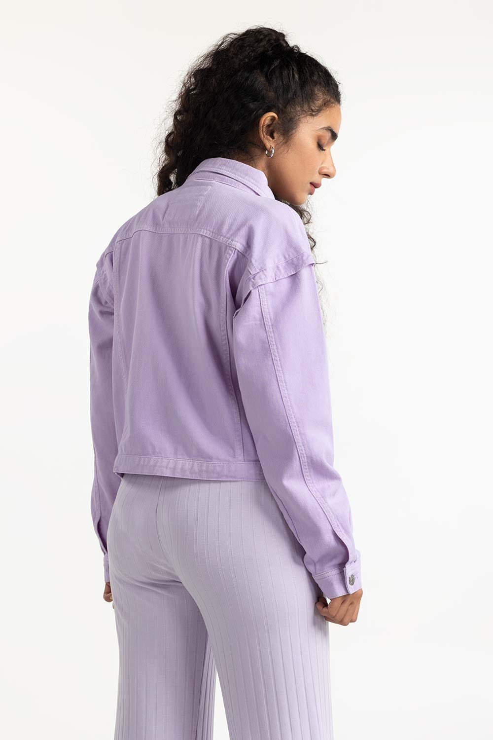 Lilac Non Denim Jacket  224-210-049