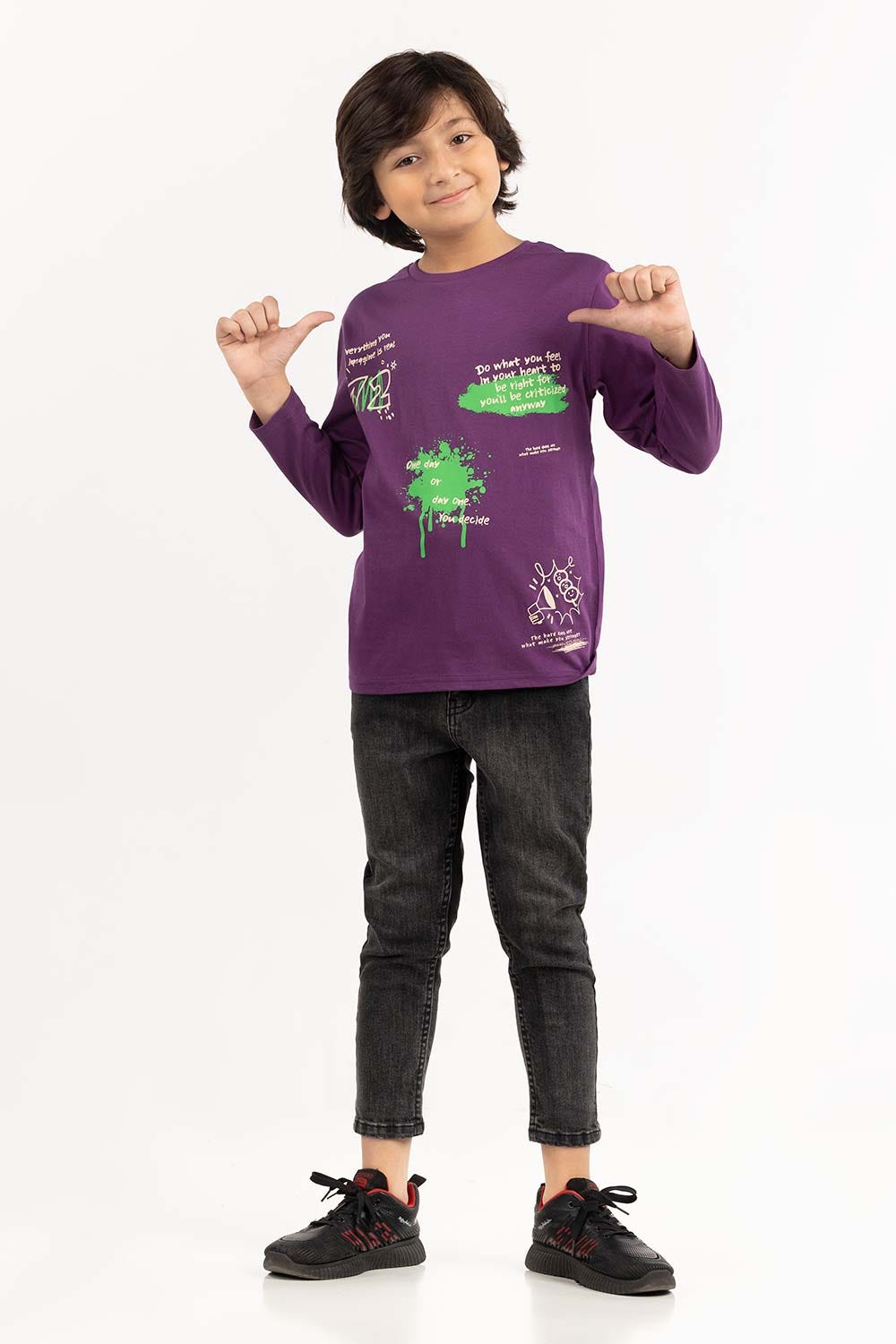 Junior Boy Purple Passion T-Shirt 224-313-038