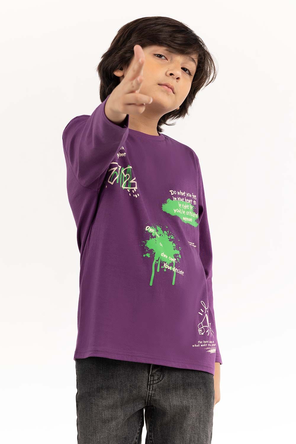 Junior Boy Purple Passion T-Shirt 224-313-038
