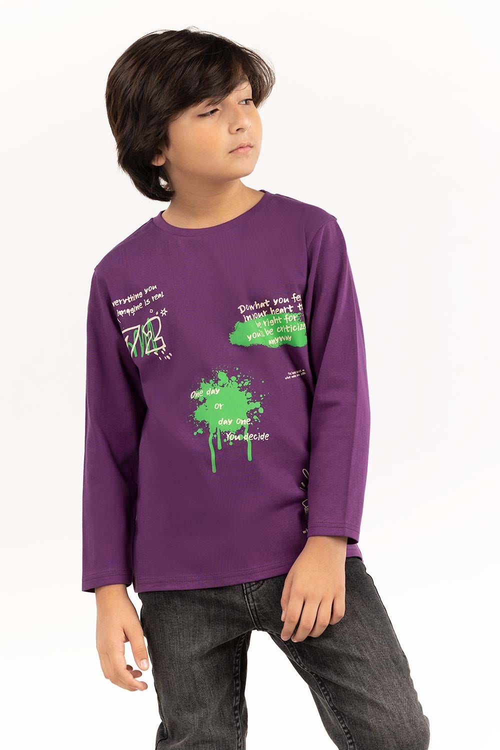 Junior Boy Purple Passion T-Shirt 224-313-038
