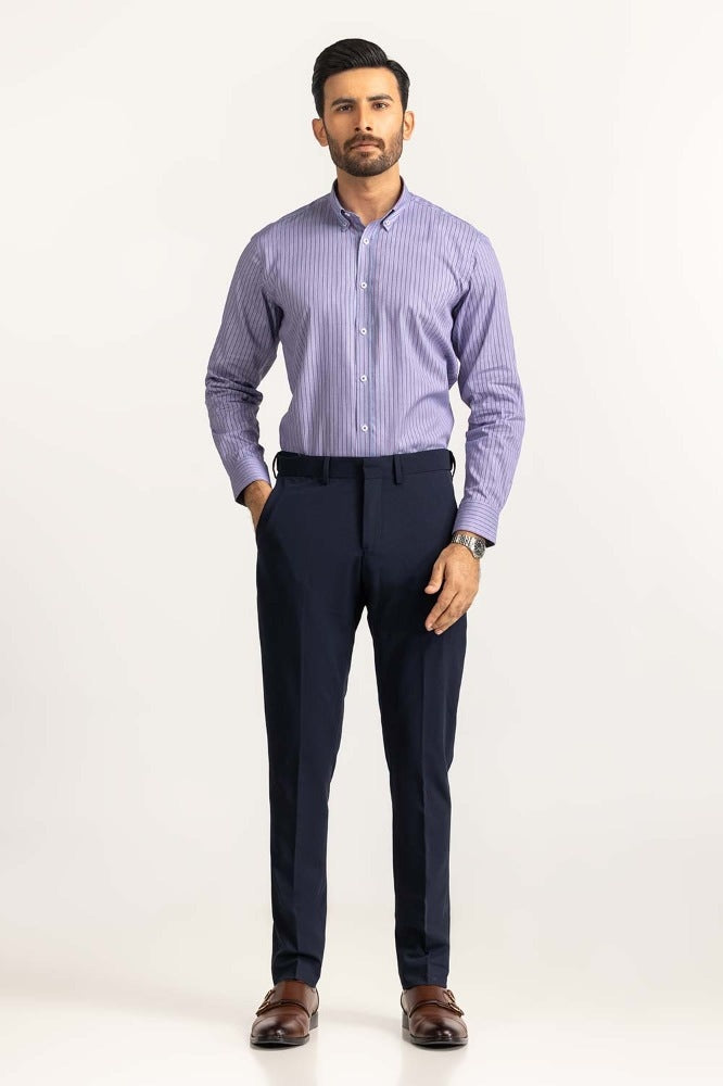 Purple Stripe Formal Shirt MN-FS-YD24-051
