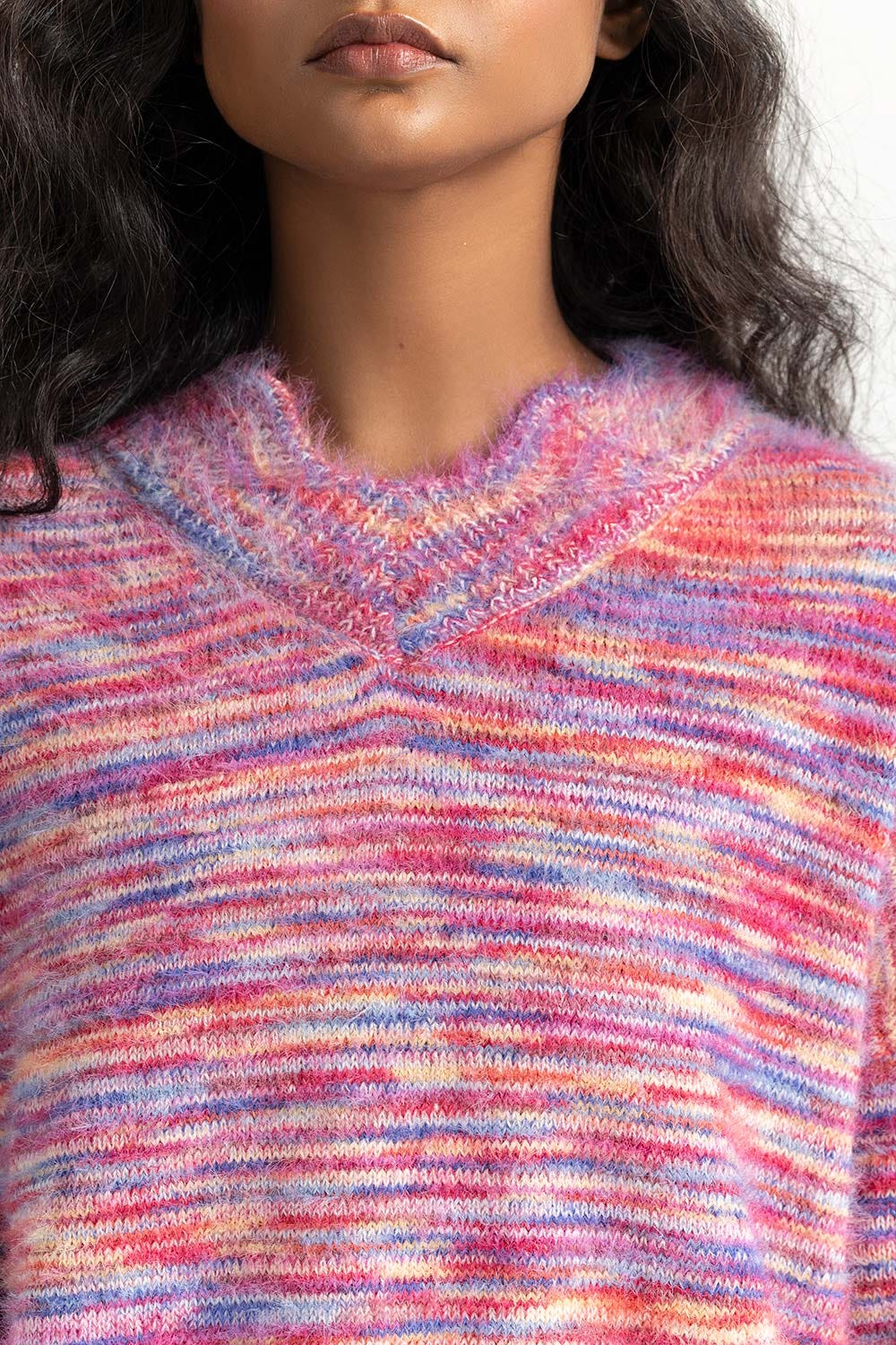 Multicolored Knit Sweater BD-171