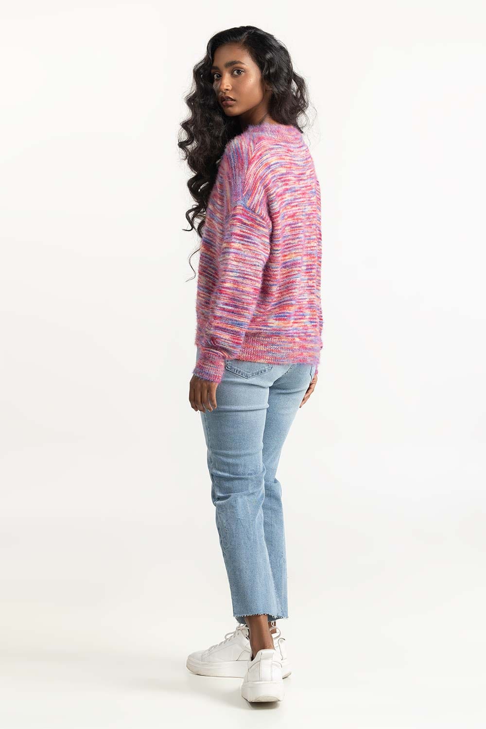 Multicolored Knit Sweater BD-171