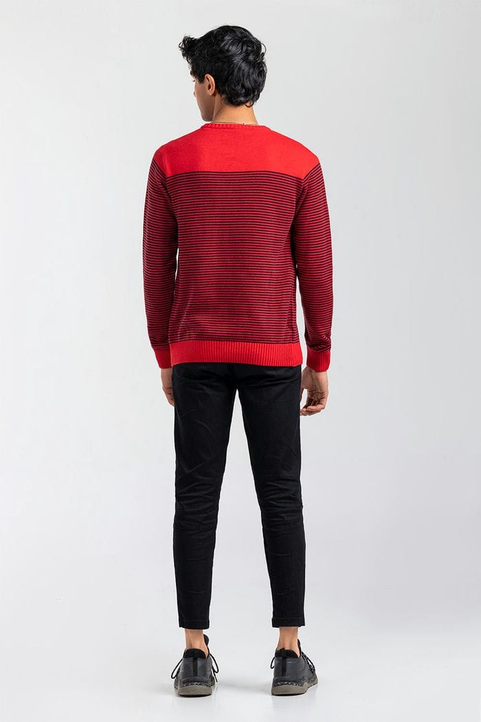 Red-Navy Fashion Sweater FS-SWT-FD-354-01