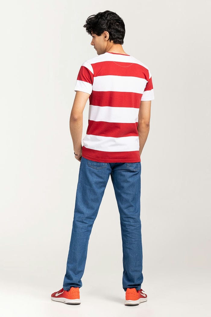 Red-White Urban T-Shirt YD-URB-TEE-D17-01