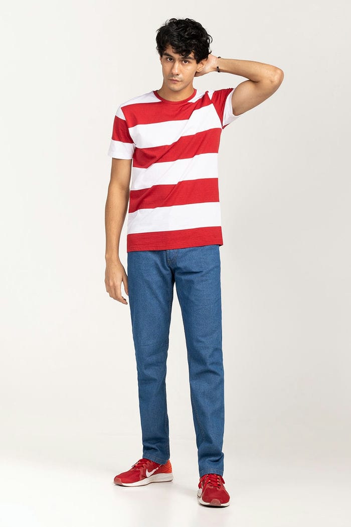 Red-White Urban T-Shirt YD-URB-TEE-D17-01