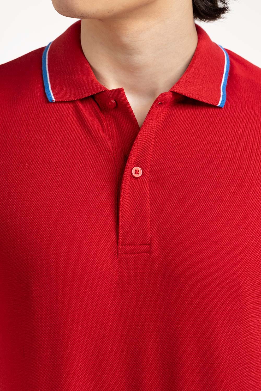 Red Basic Polo PS-FPK23-012