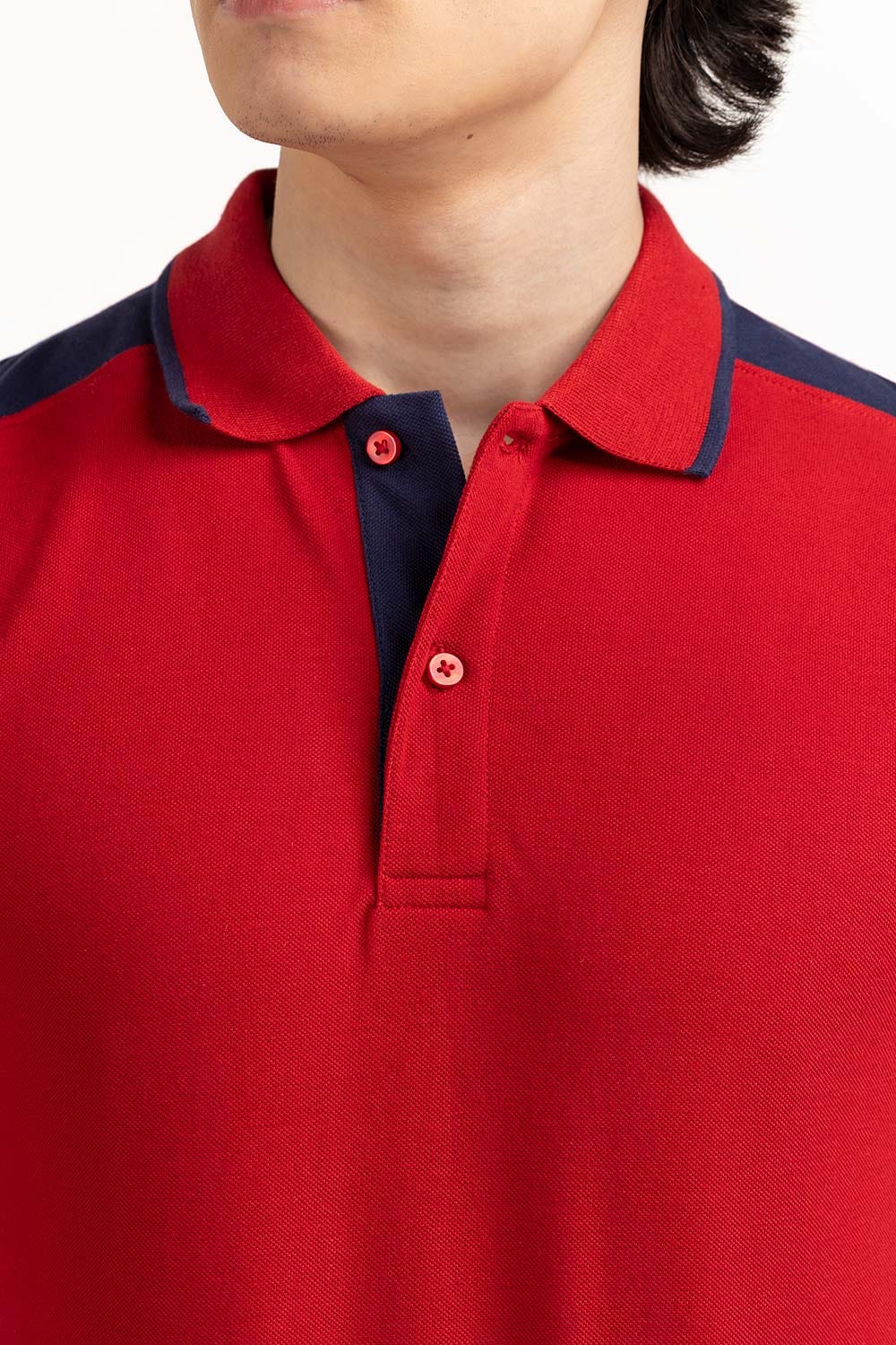 Red Basic Polo PS-FPK23-021