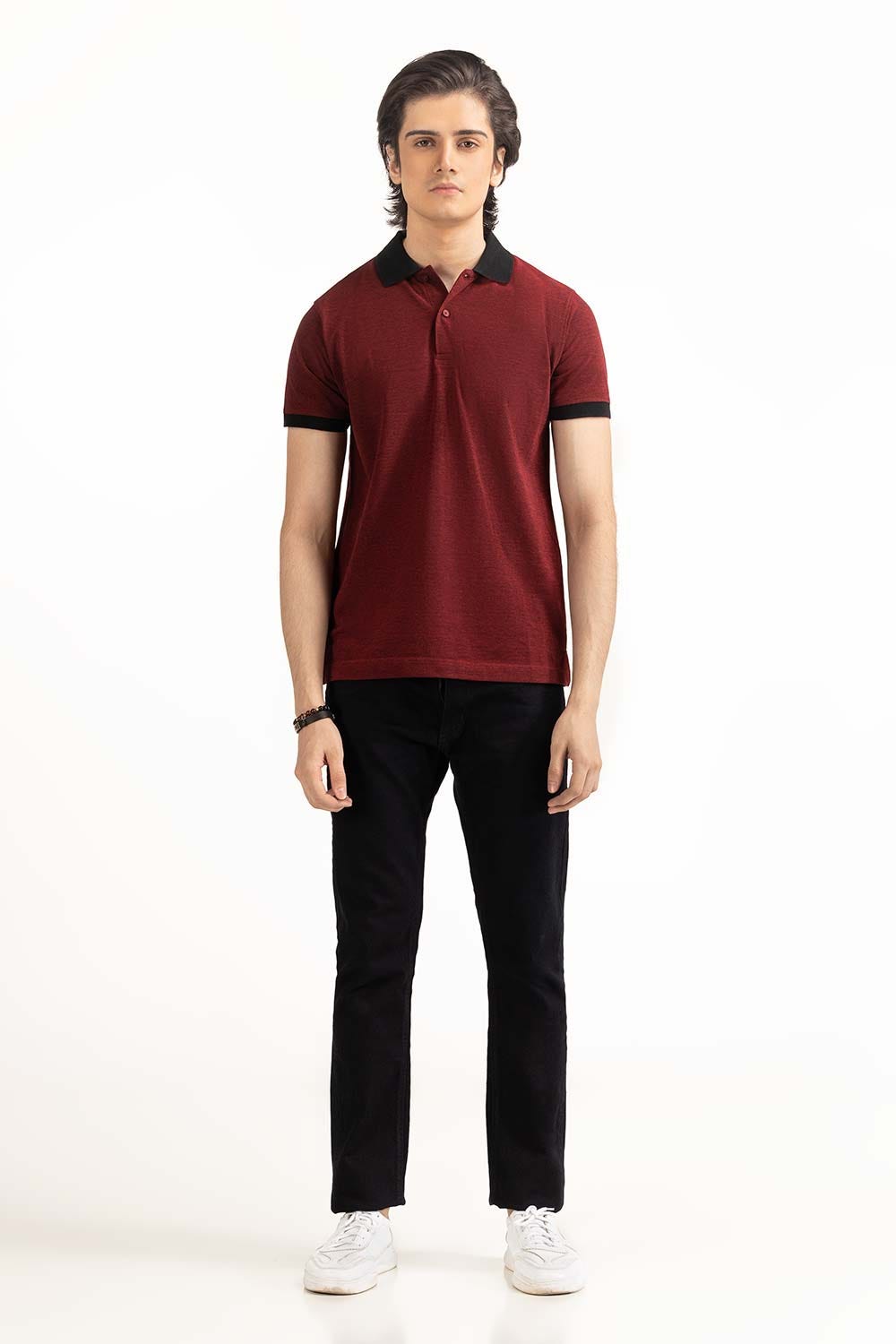 Red Basic Polo PS-FPK23-045