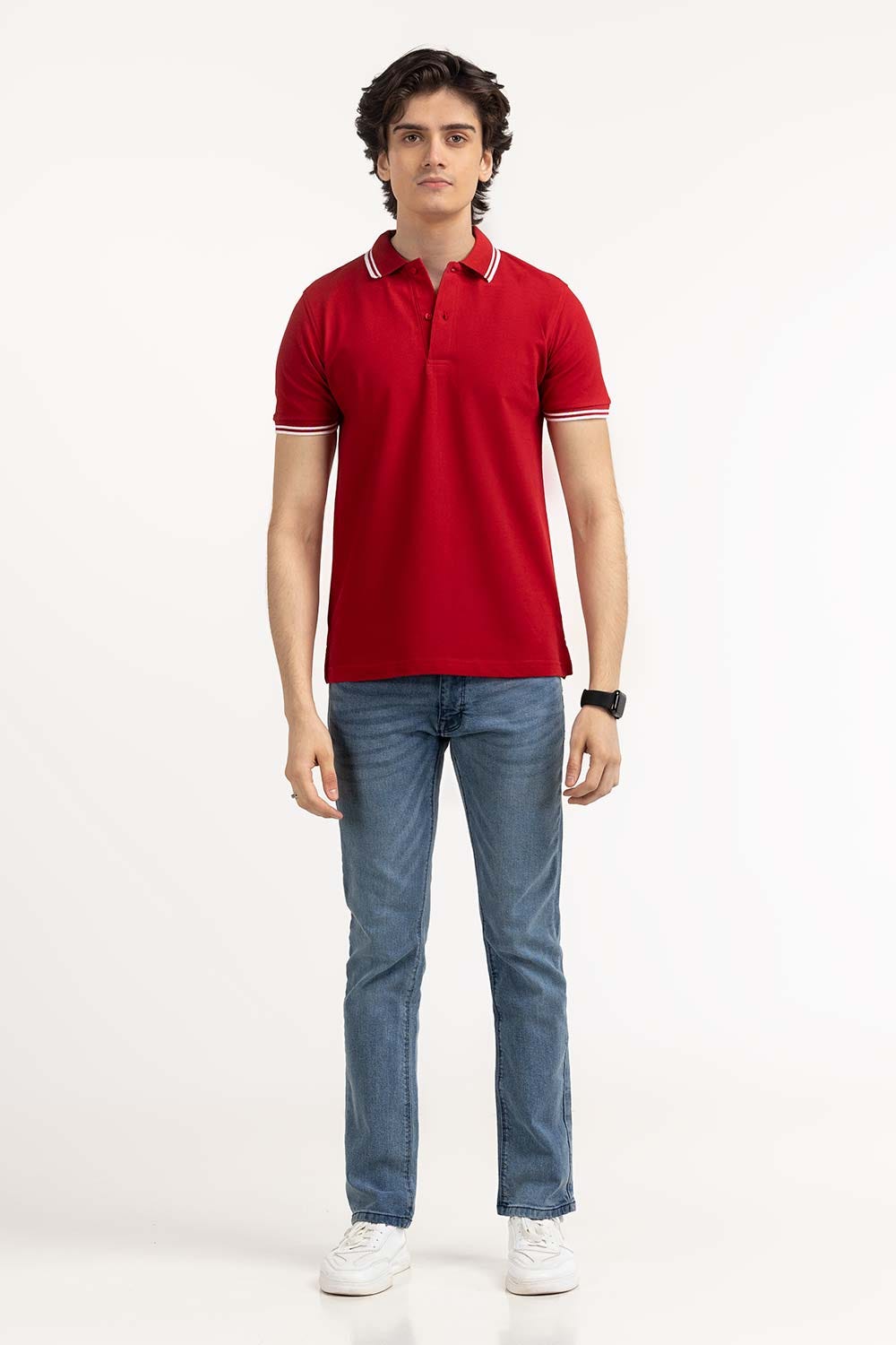 Red Basic Polo PS-FPK23-077