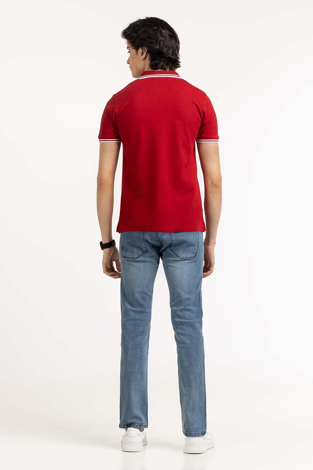 Red Basic Polo PS-FPK23-077