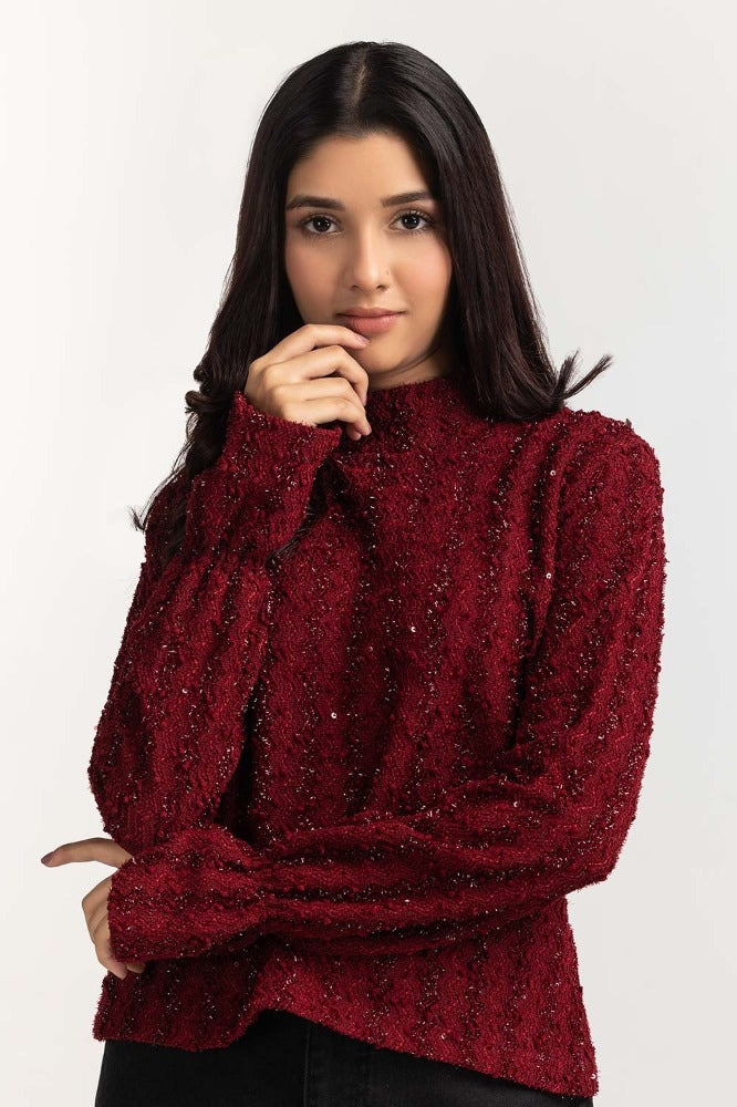 Red Basic Top WM-KTP23-105