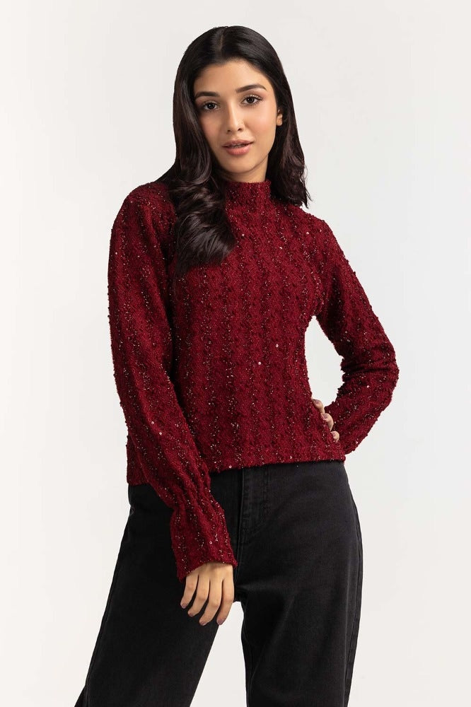 Red Basic Top WM-KTP23-105