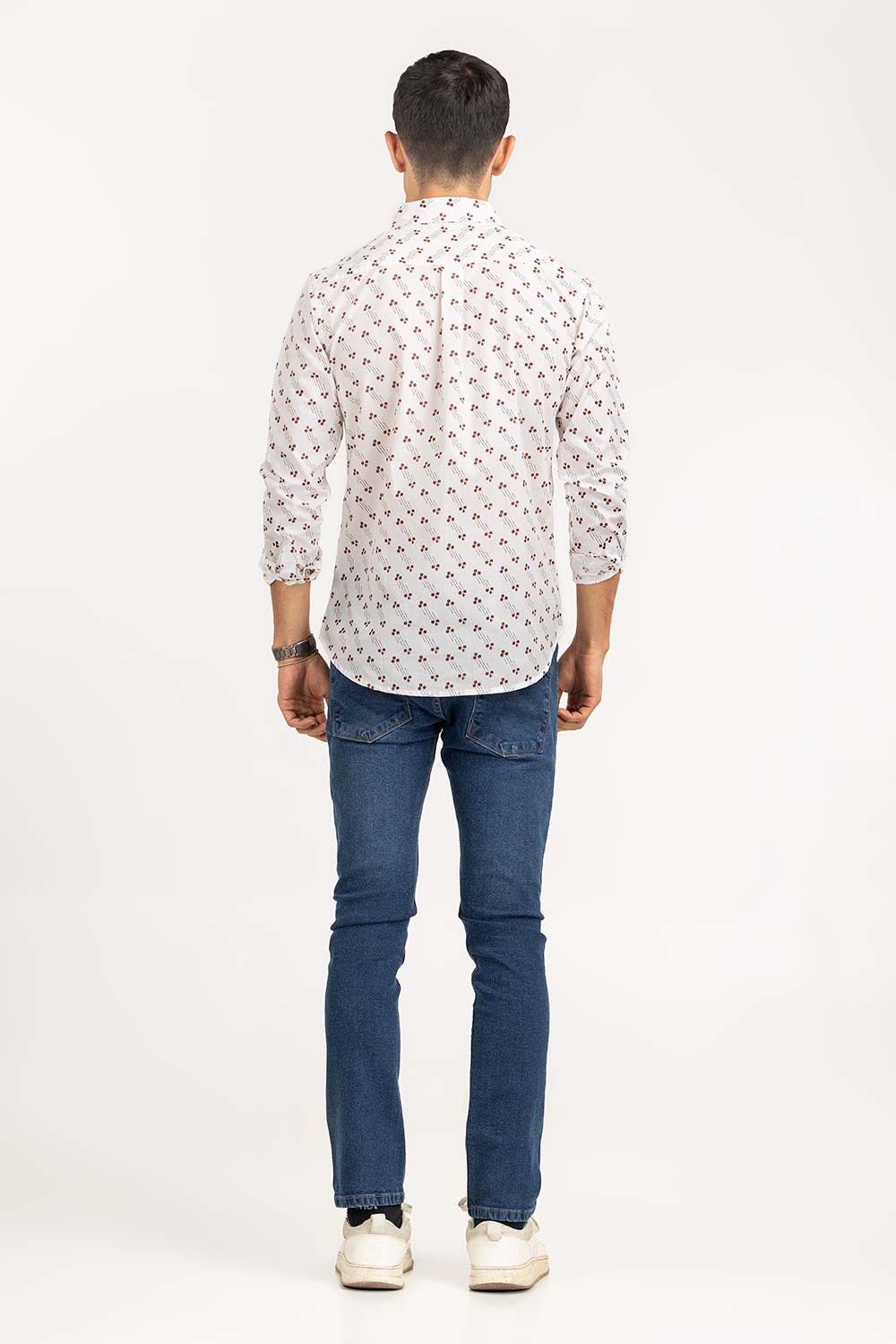 Red Black Printed Casual Shirt CS-PRT22-008