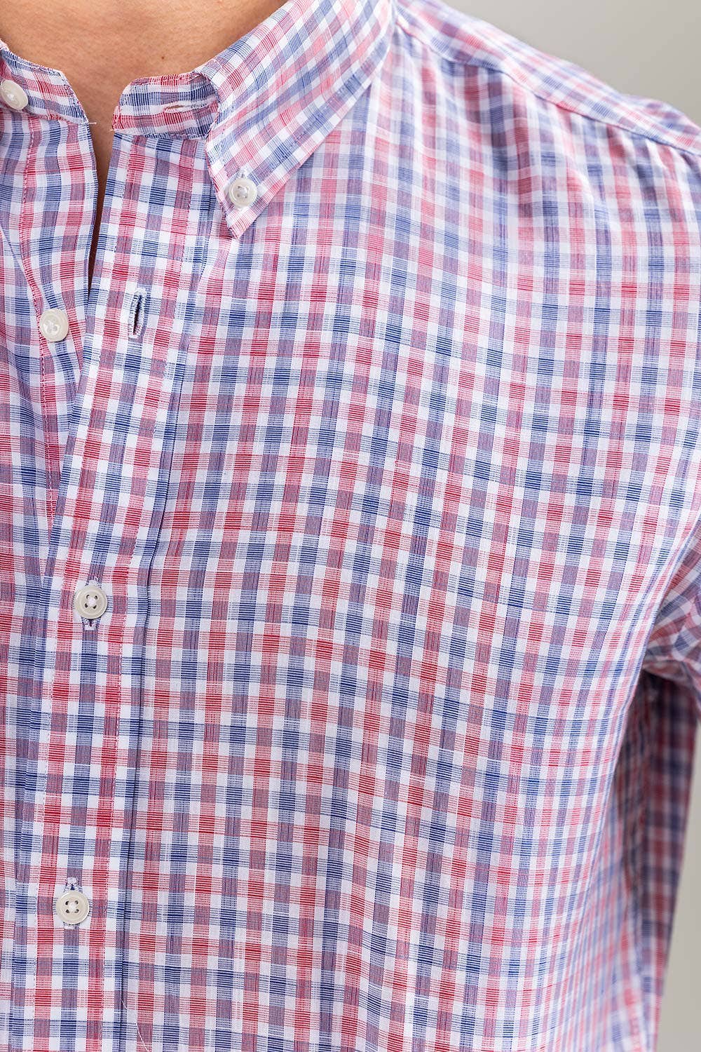 Red Blue Checkered Smart Casual Shirt CM-YD-2902 SC