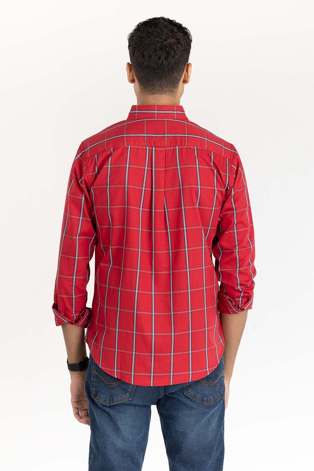 Red Checkered Casual Shirt CS-YD22-030