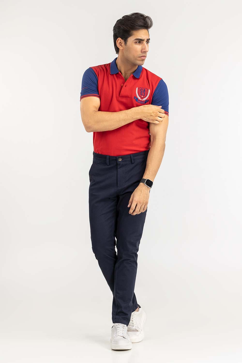 Red Fashion Polo PS-FPK22-047