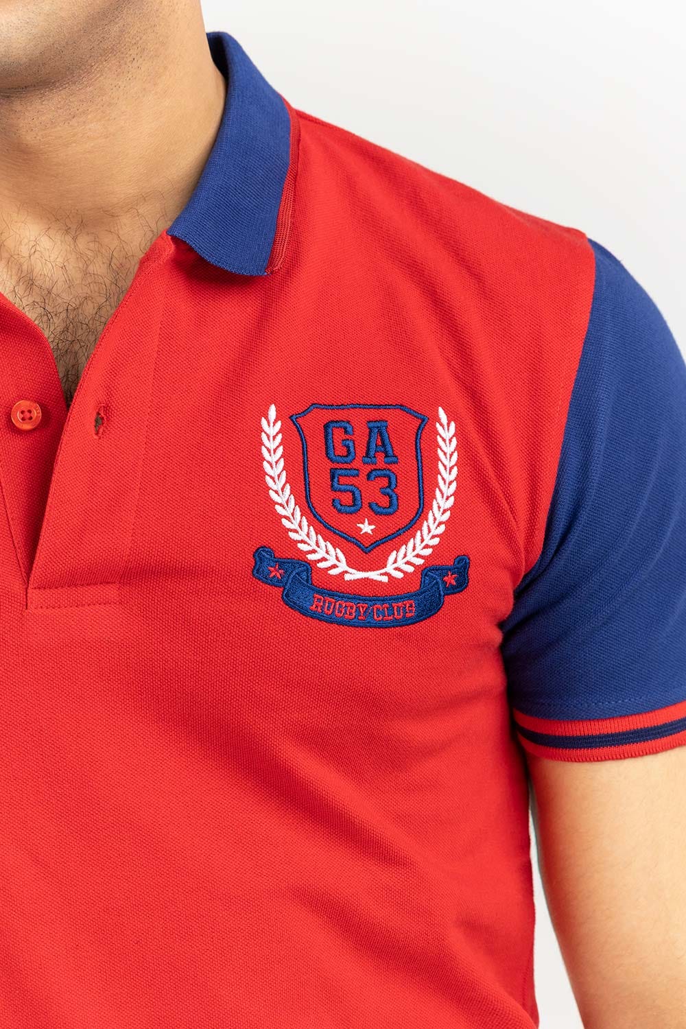 Red Fashion Polo PS-FPK22-047