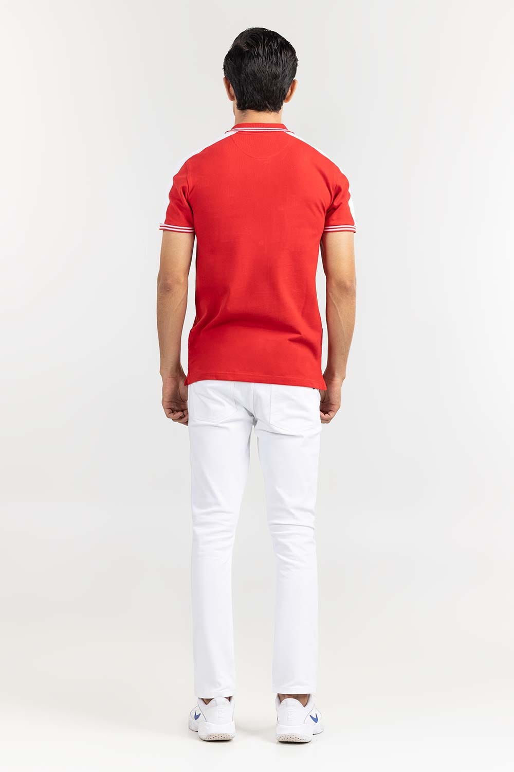 Red Fashion Polo PS-FPK22-048