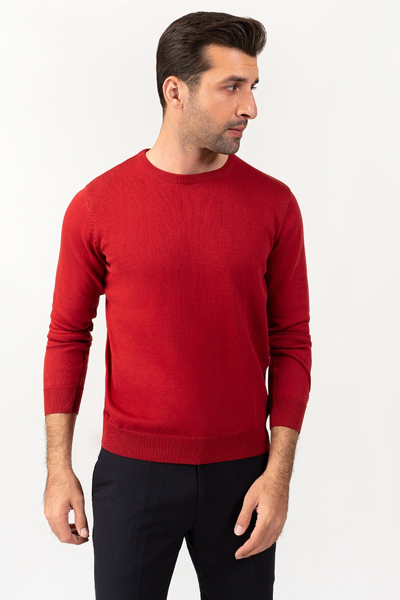 Maroon Fashion Sweater FS-SWT-D32-03