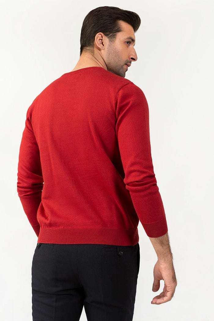 Maroon Fashion Sweater FS-SWT-D32-03