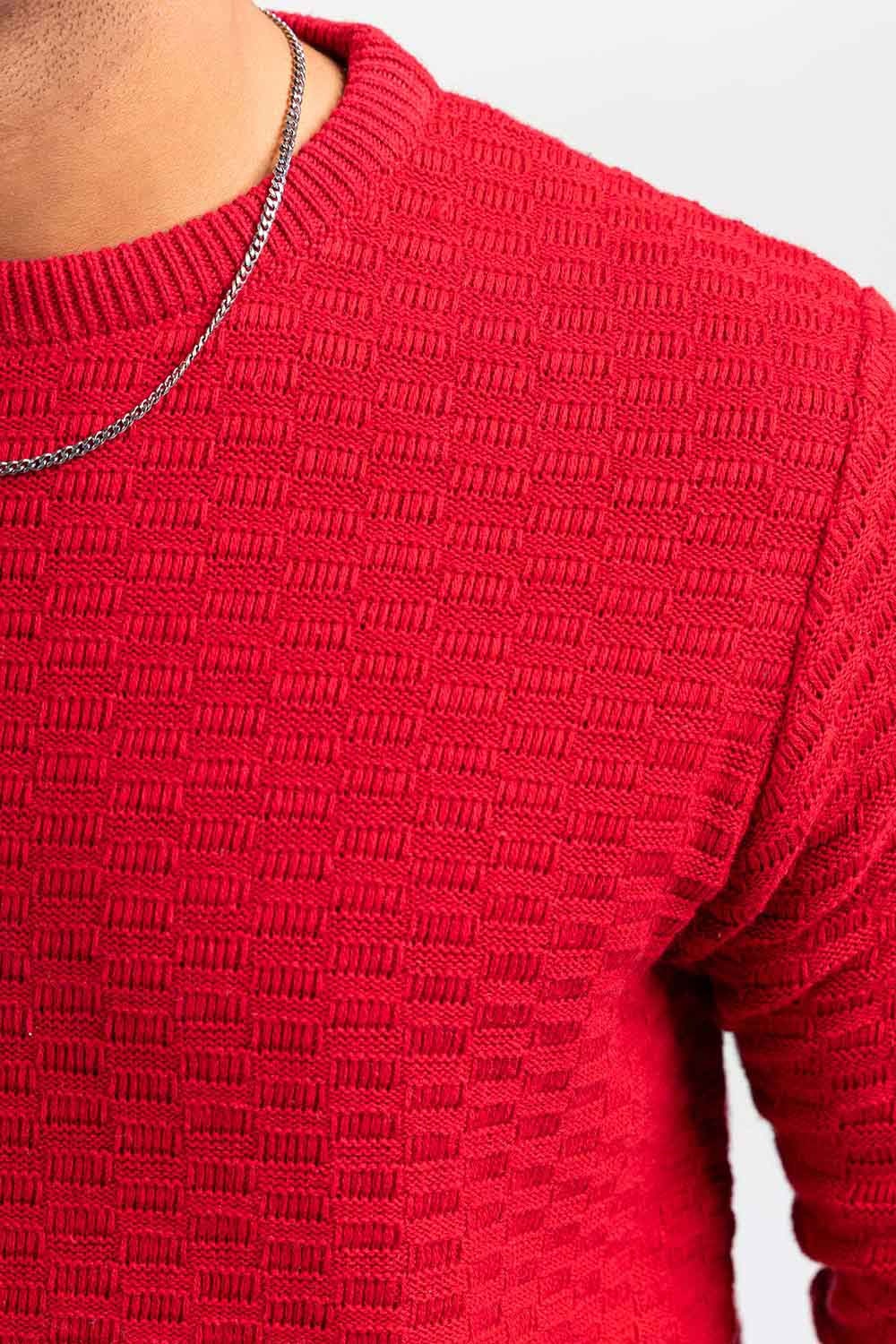 Red Fashion Sweater FS-SWT-FD-386-01