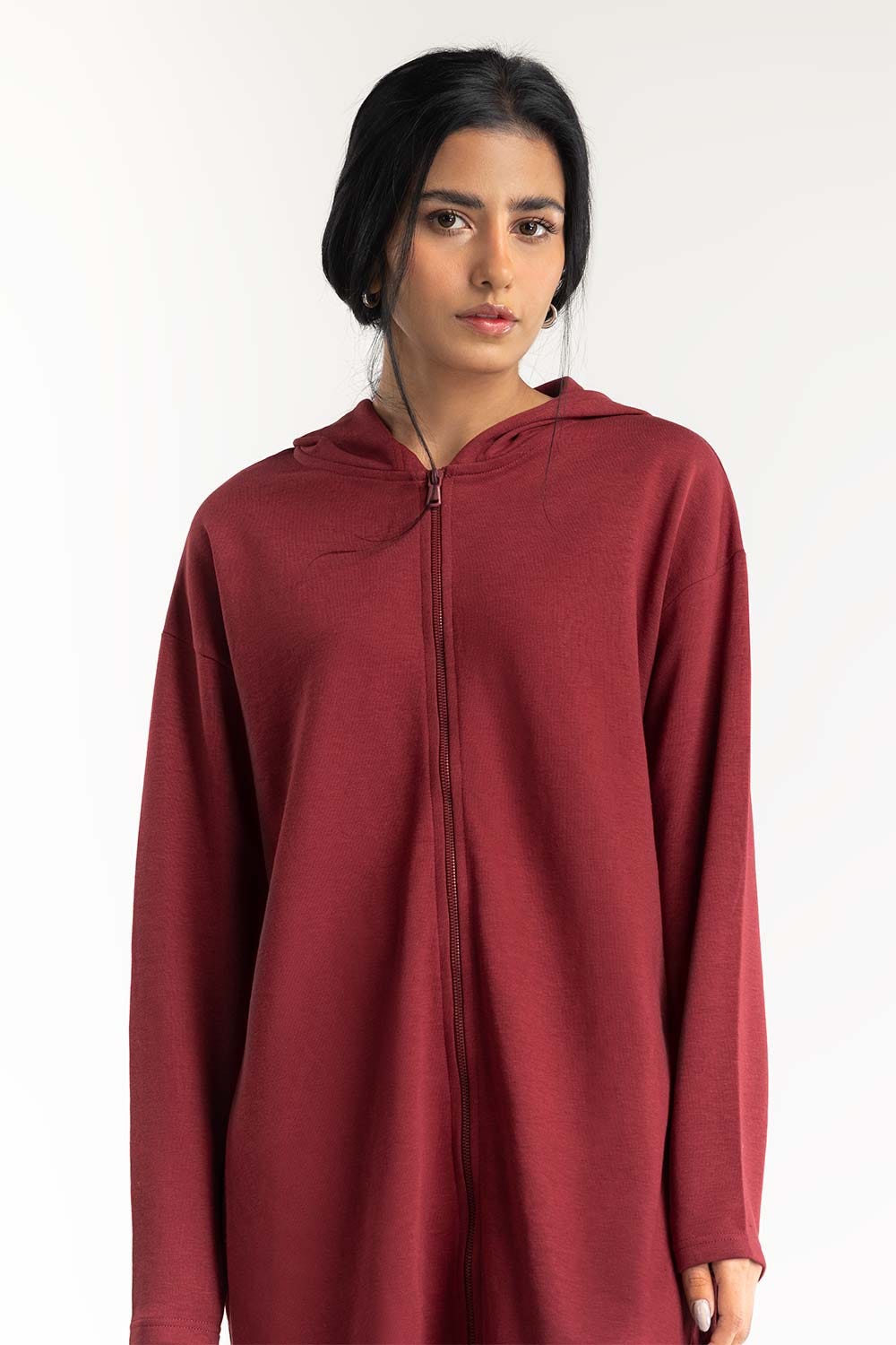 Red Long Hoodie 224-212-070