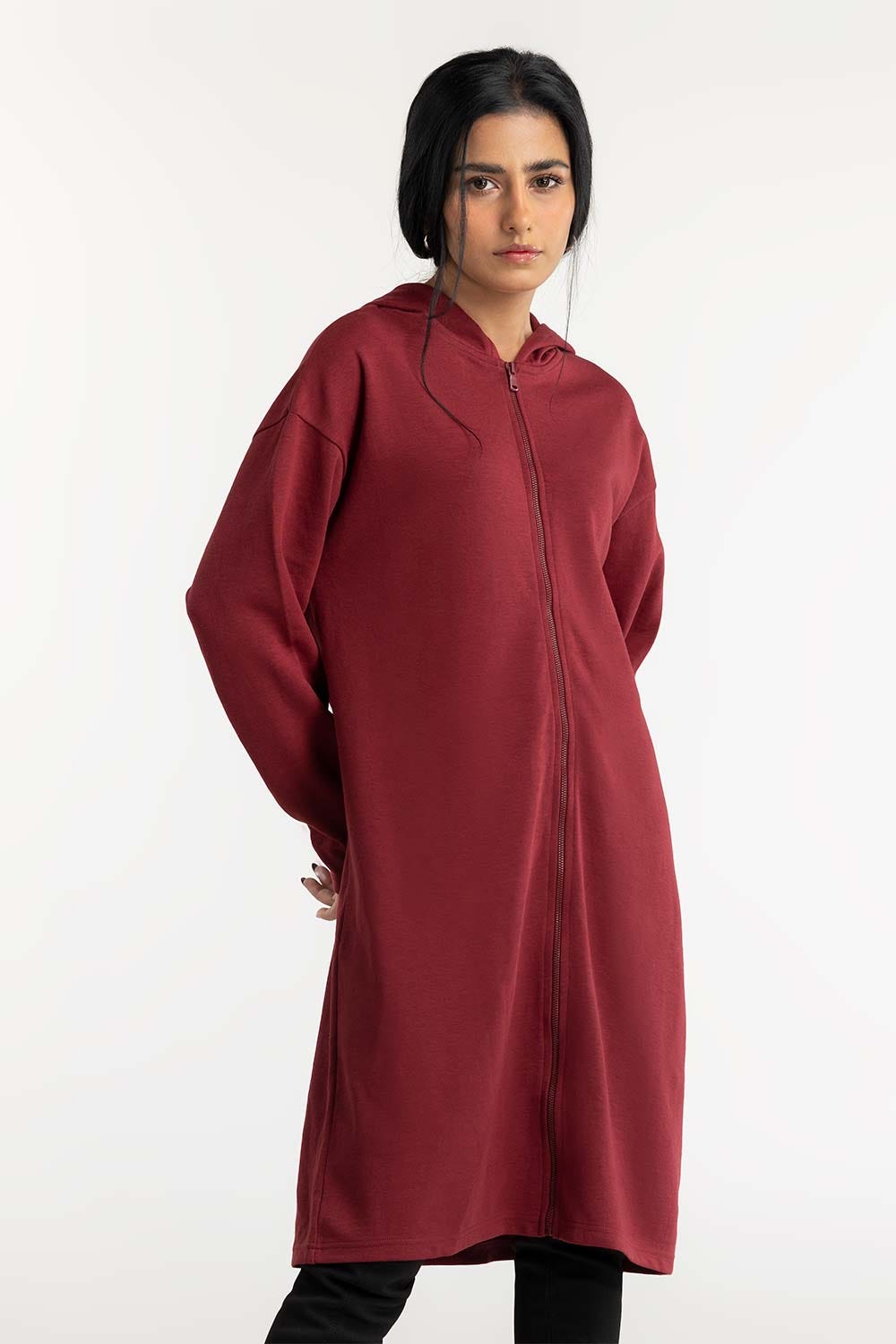 Red Long Hoodie 224-212-070