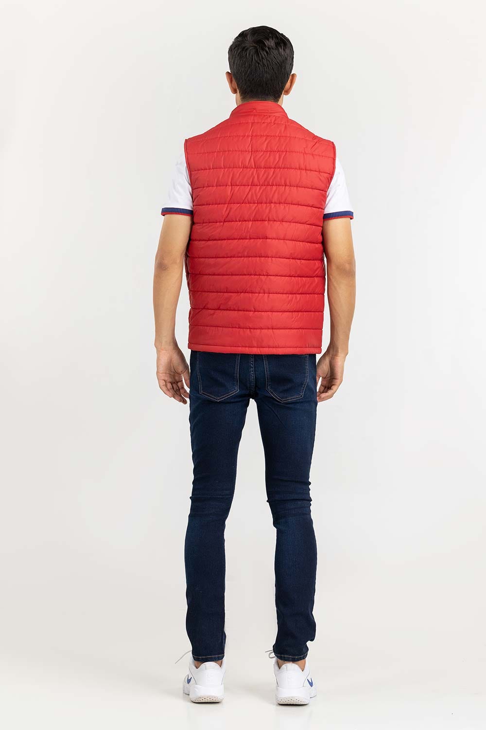 Red Quilted Gilet JKT-WVST22-022